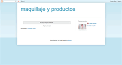 Desktop Screenshot of maquillajeyproductos.blogspot.com