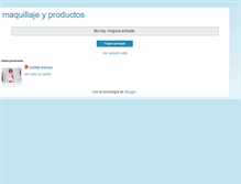 Tablet Screenshot of maquillajeyproductos.blogspot.com