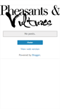 Mobile Screenshot of pheasantsvultures.blogspot.com