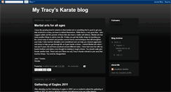 Desktop Screenshot of mytracyskarateblog.blogspot.com