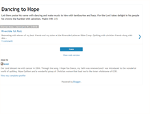 Tablet Screenshot of dancingtohope.blogspot.com