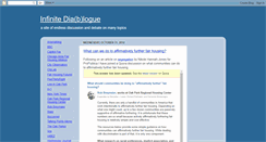 Desktop Screenshot of infinitediablogue.blogspot.com