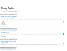 Tablet Screenshot of binarycodes.blogspot.com