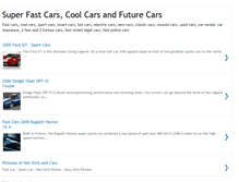 Tablet Screenshot of fastcars-coolcars.blogspot.com