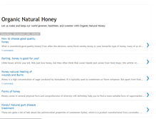 Tablet Screenshot of organicnaturalhoney.blogspot.com