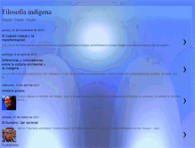 Tablet Screenshot of filosofiaindigenasecreta.blogspot.com