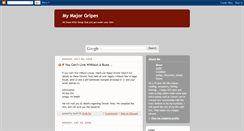 Desktop Screenshot of mymajorgripe.blogspot.com