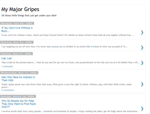 Tablet Screenshot of mymajorgripe.blogspot.com