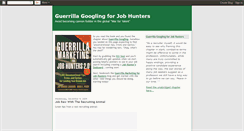 Desktop Screenshot of guerrillagooglingforjobhunters.blogspot.com