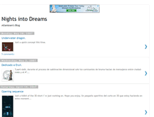 Tablet Screenshot of nights-into-dreams.blogspot.com