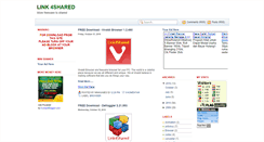 Desktop Screenshot of link4shared.blogspot.com