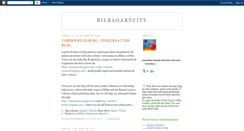 Desktop Screenshot of bilbaoartcity.blogspot.com