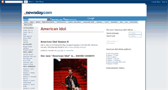 Desktop Screenshot of americanidol-newsday.blogspot.com