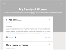 Tablet Screenshot of myfamilyofwomen.blogspot.com