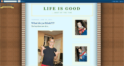 Desktop Screenshot of lifeisgood4.blogspot.com