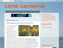 Tablet Screenshot of cote-camping.blogspot.com