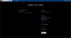 Desktop Screenshot of a-janela-de-vidro.blogspot.com