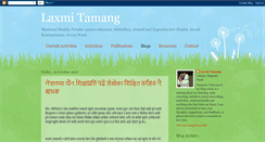 Desktop Screenshot of laxmitamang.blogspot.com