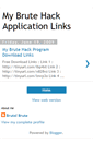 Mobile Screenshot of mybrutehackprogram.blogspot.com