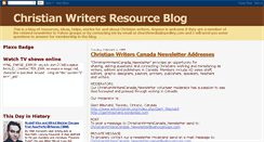 Desktop Screenshot of canadian-christian-writers.blogspot.com