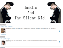 Tablet Screenshot of imedioandthesilentkid.blogspot.com