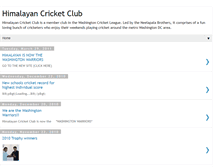 Tablet Screenshot of himalayancricketclub.blogspot.com