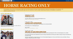 Desktop Screenshot of horseracingonly.blogspot.com