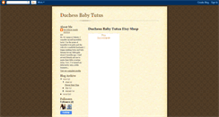 Desktop Screenshot of duchessbabytutus.blogspot.com