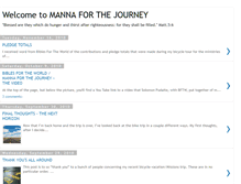 Tablet Screenshot of mannaforthejourney.blogspot.com