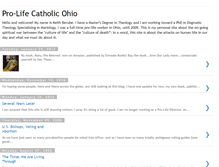 Tablet Screenshot of pro-lifecatholic.blogspot.com