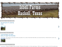 Tablet Screenshot of isbellfarmshaskell.blogspot.com