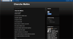 Desktop Screenshot of cherchemaitre.blogspot.com