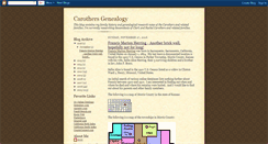 Desktop Screenshot of carothersgenealogy.blogspot.com