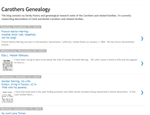 Tablet Screenshot of carothersgenealogy.blogspot.com