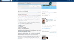 Desktop Screenshot of confessionsofaprjunkie.blogspot.com
