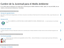 Tablet Screenshot of cumbredelajuventudparaelmedioambiente.blogspot.com