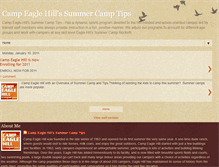 Tablet Screenshot of campeaglehillsummercamptips.blogspot.com