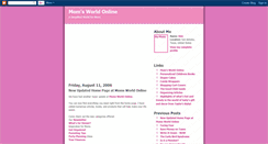 Desktop Screenshot of momsworldonline.blogspot.com