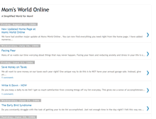 Tablet Screenshot of momsworldonline.blogspot.com
