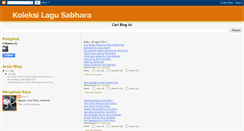 Desktop Screenshot of lagusabhara.blogspot.com