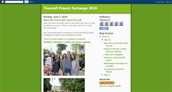 Desktop Screenshot of foxcroftfrenchexchange2010.blogspot.com