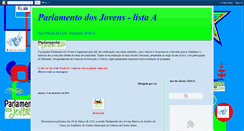 Desktop Screenshot of parlamentodosjovenscampanhaeleitor.blogspot.com