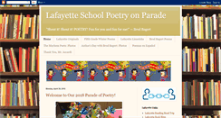 Desktop Screenshot of lafpoetryonparade.blogspot.com