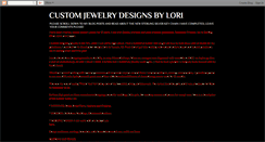 Desktop Screenshot of customjewelrydesignsbylori.blogspot.com