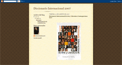 Desktop Screenshot of diccionariointernacional2007.blogspot.com