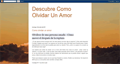 Desktop Screenshot of descubrecomoolvidarunamor.blogspot.com