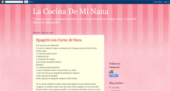 Desktop Screenshot of lacocinademinana.blogspot.com