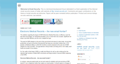 Desktop Screenshot of email-security.blogspot.com