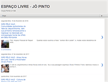 Tablet Screenshot of espacolivre-jopinto.blogspot.com