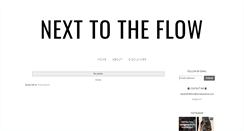 Desktop Screenshot of nexttotheflow.blogspot.com